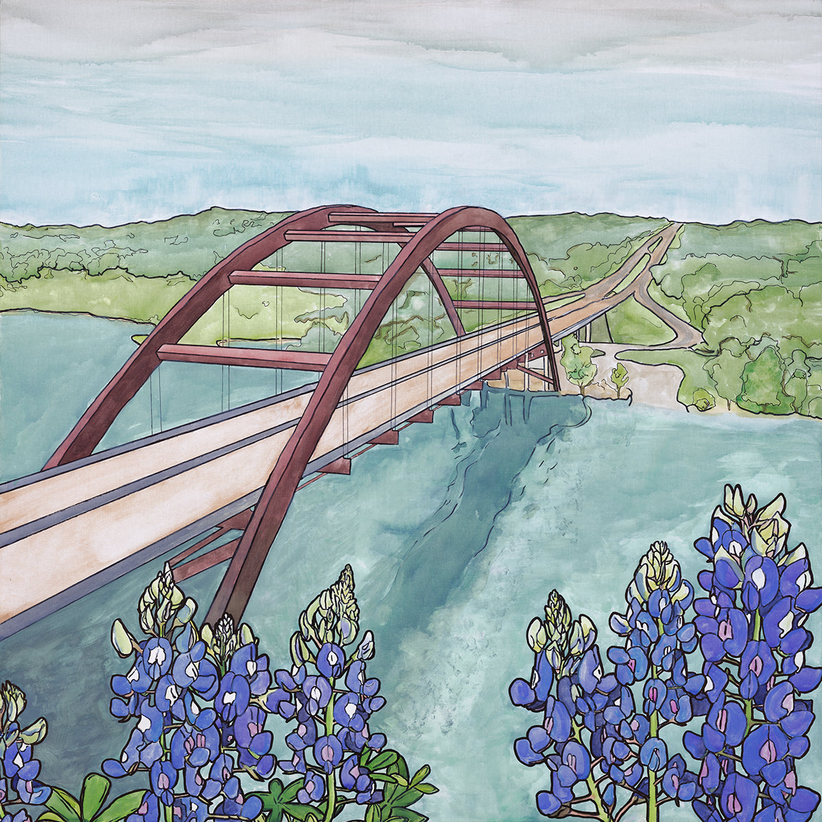 Pennybacker Bridge Print