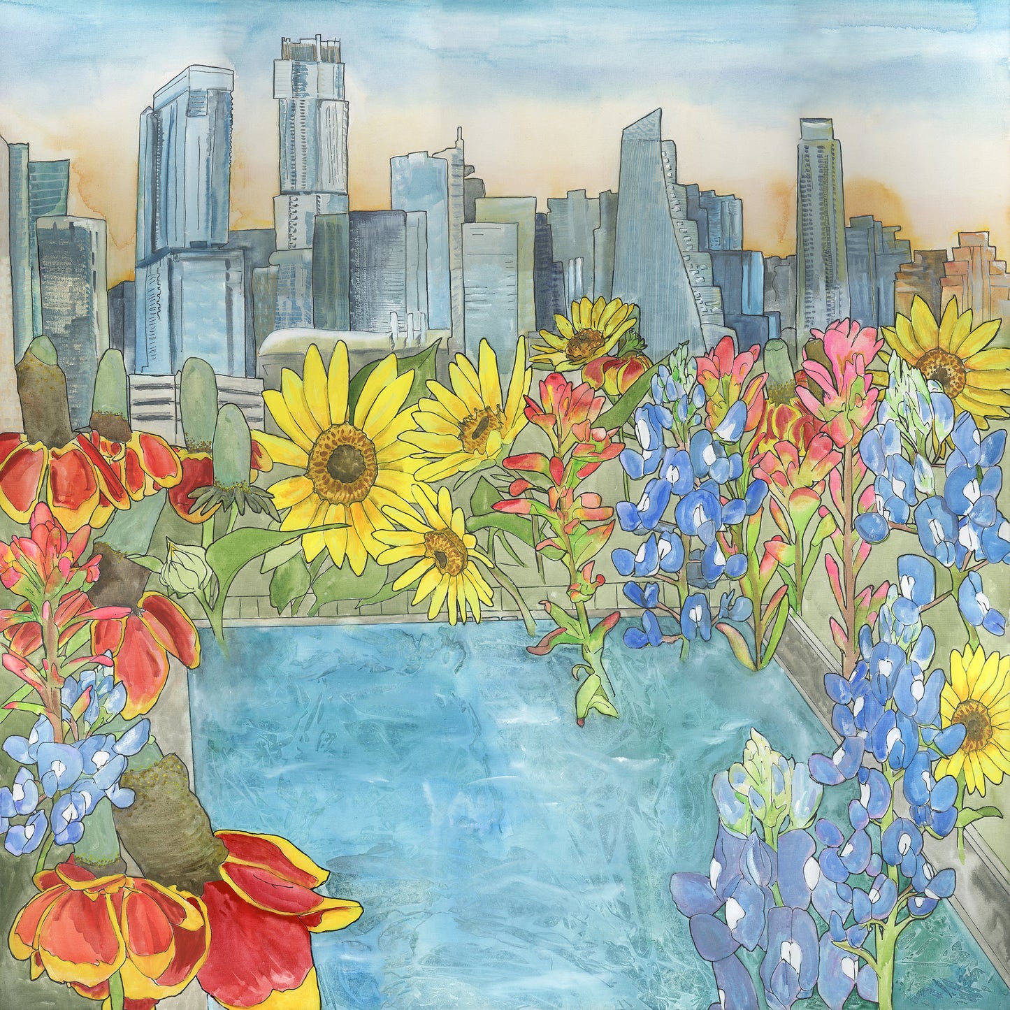 Barton Springs Print