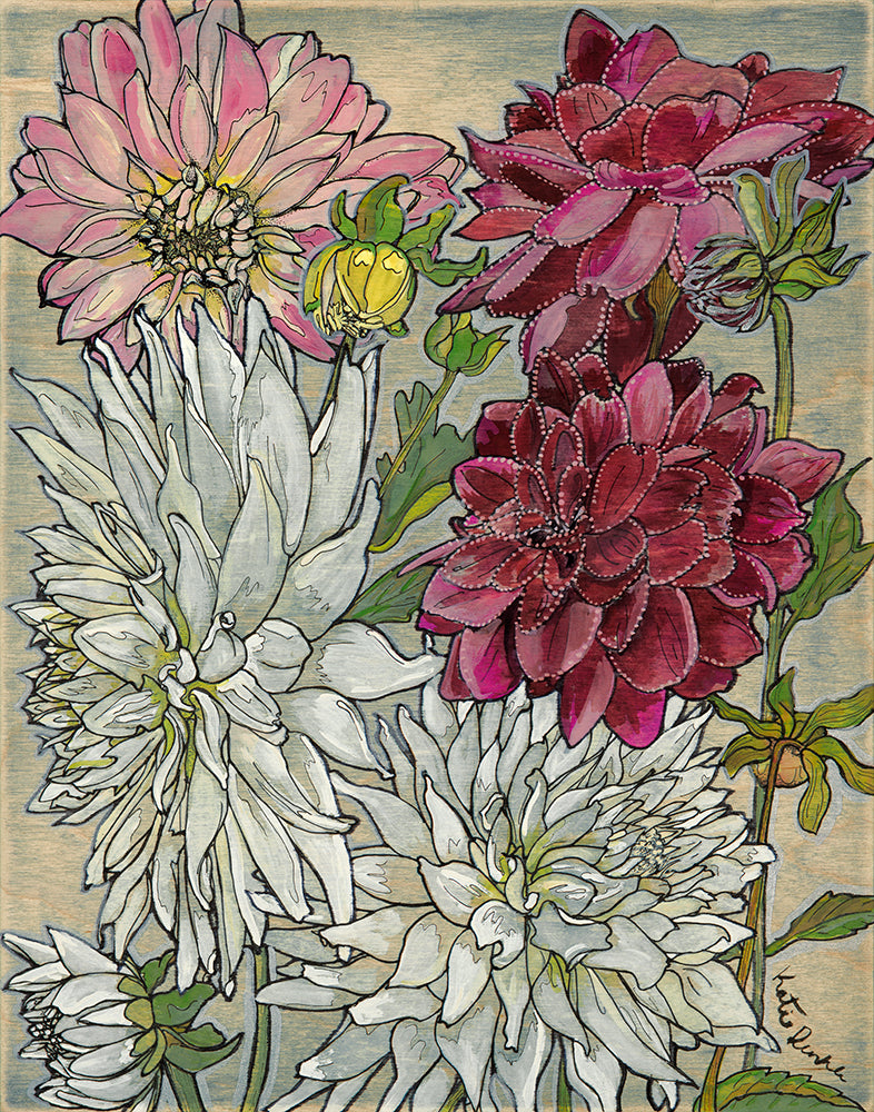 Dahlia Floral Print