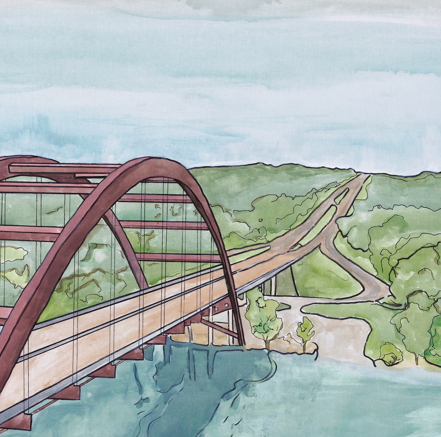 Pennybacker Bridge Print