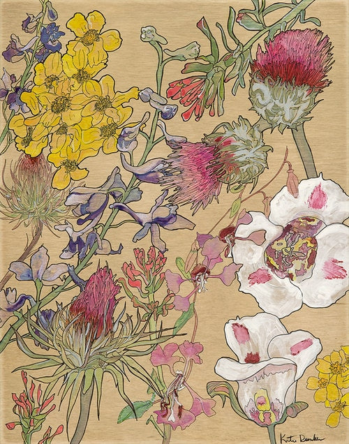 Cali Wildflowers Art Print