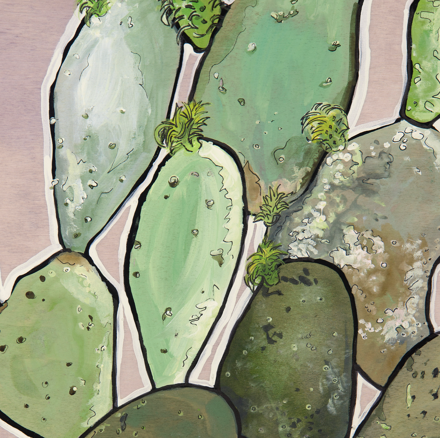 Prickly Pear Cactus Print