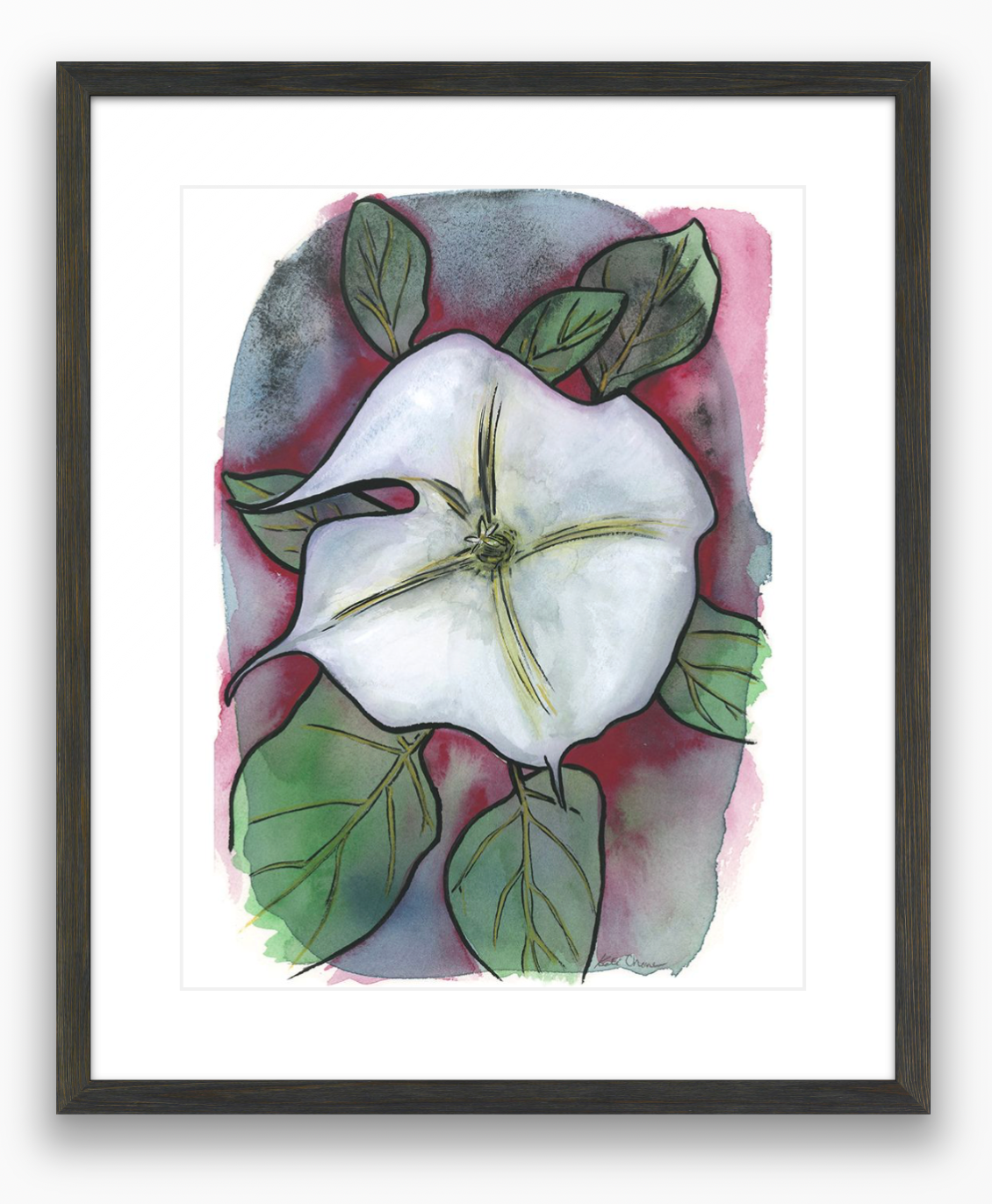 Moon Flower Alone
