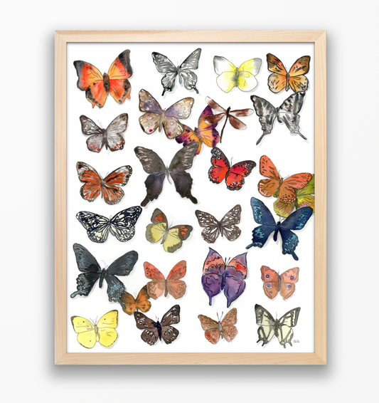 But These Are The Flowers That Fly Framed Butterflies Original