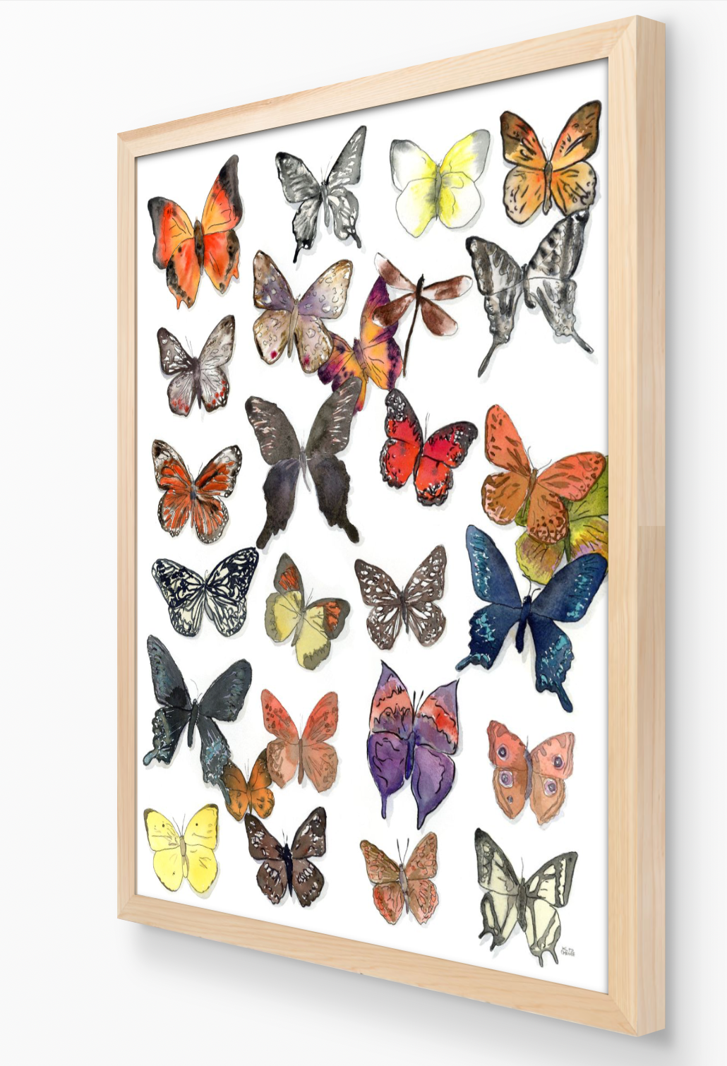 But These Are The Flowers That Fly Framed Butterflies Original