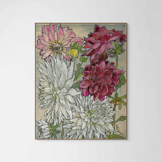 Dahlia Floral Print
