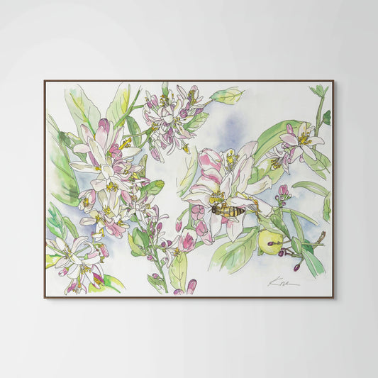 Meyer Lemon Blossom Floral Print