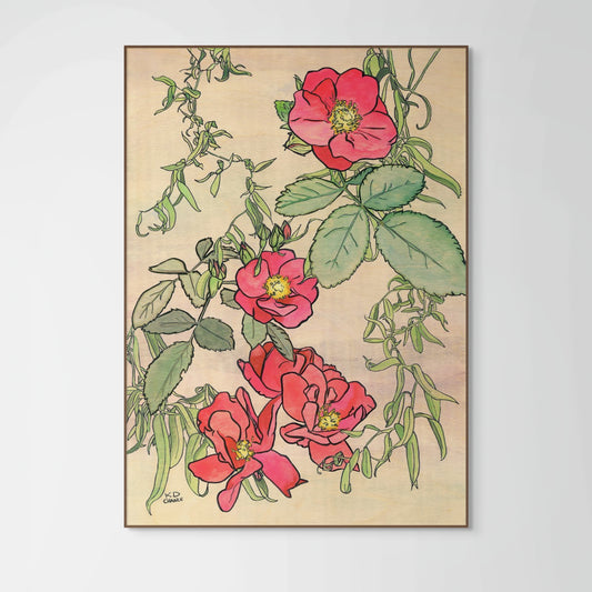 Willow and Roses Floral Print